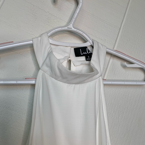 Lulu’s White Halter Swing Dress - Picture 6 of 8